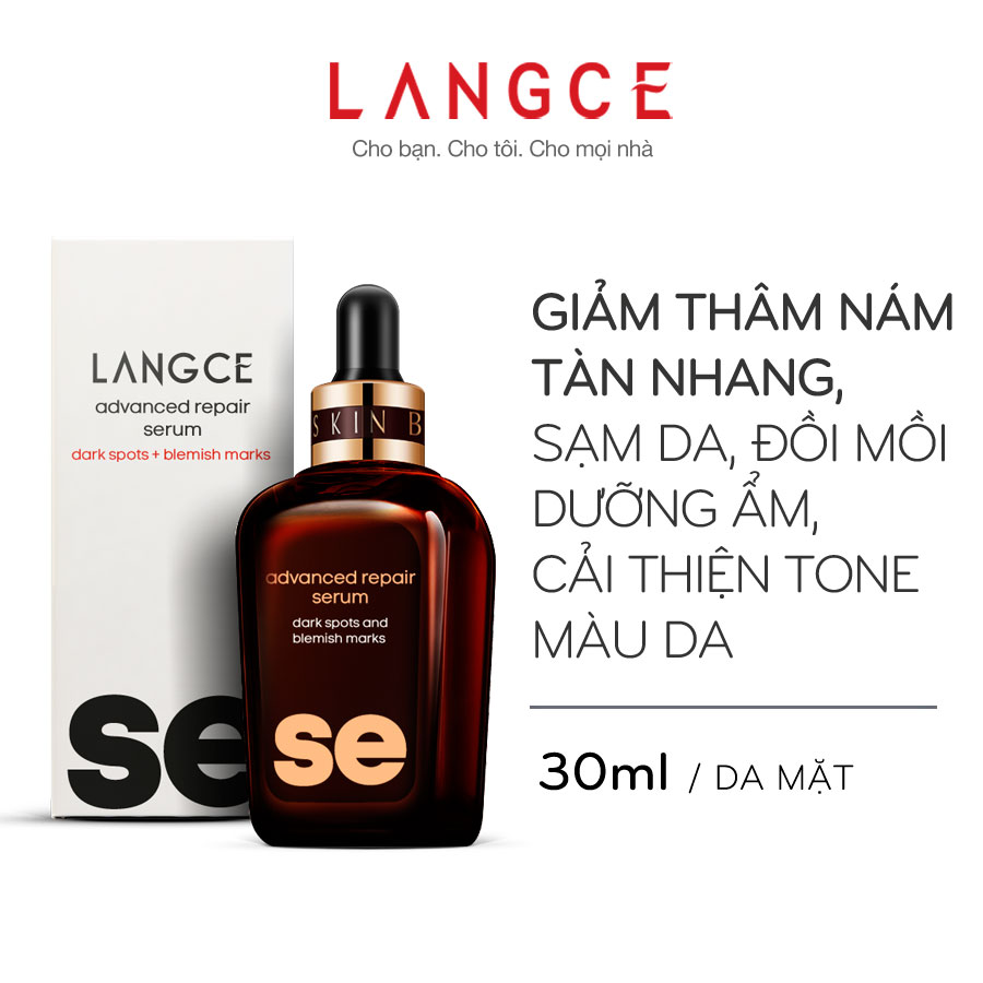 Serum Thâm Nám, Sạm Da, Tàn Nhang, Đồi Mồi 30ml TẶNG Kem Làm Rụng Lông Trắng Da 20ml LANGCE