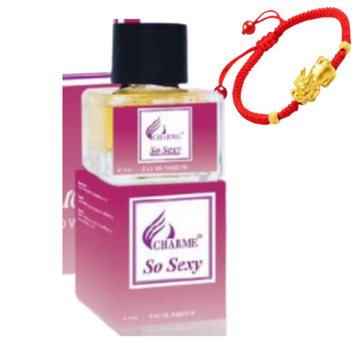 Nước Hoa Nữ Charme So Sexy Chai Mini 5ml, Tặng Kèm Vòng Tay May Mắn