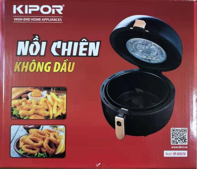 Nồi Chiên Không Dầu Kipor KP-AF8570 (7 lít)  Đảo Tự Động Thức Ăn - Chính Hãng