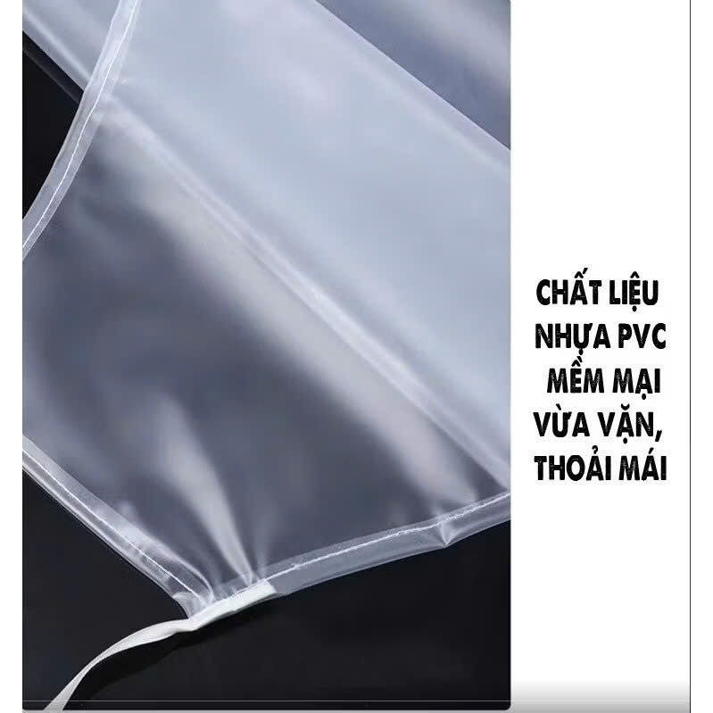 Tạp dề nhựa PVC trong suốt, tạp dề bảo hộ chống mài mòn, chống thấm nước, chống dầu
