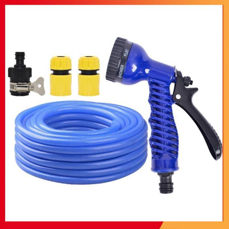 Bộ dây tăng áp 3 lần vòi xịt nước rửa xe, tưới cây loại 7-10m  206843