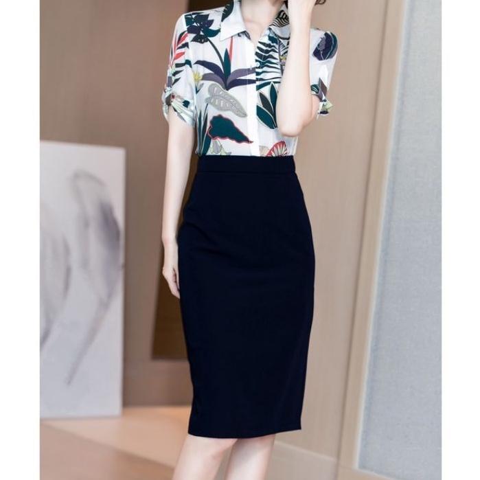 Chân Váy Bút Chì Dáng Dài sẻ sau 60cm