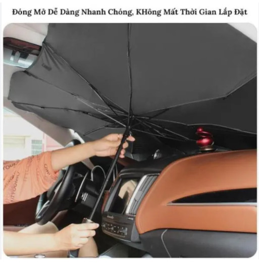 Tấm chắn che nắng Ô TÔ Xe Hơi - Phụ kiện chắn tia UV bảo vệ xe - Dù che nắng - Tấm hắt nắng chụp hình- Hàng chính hãng