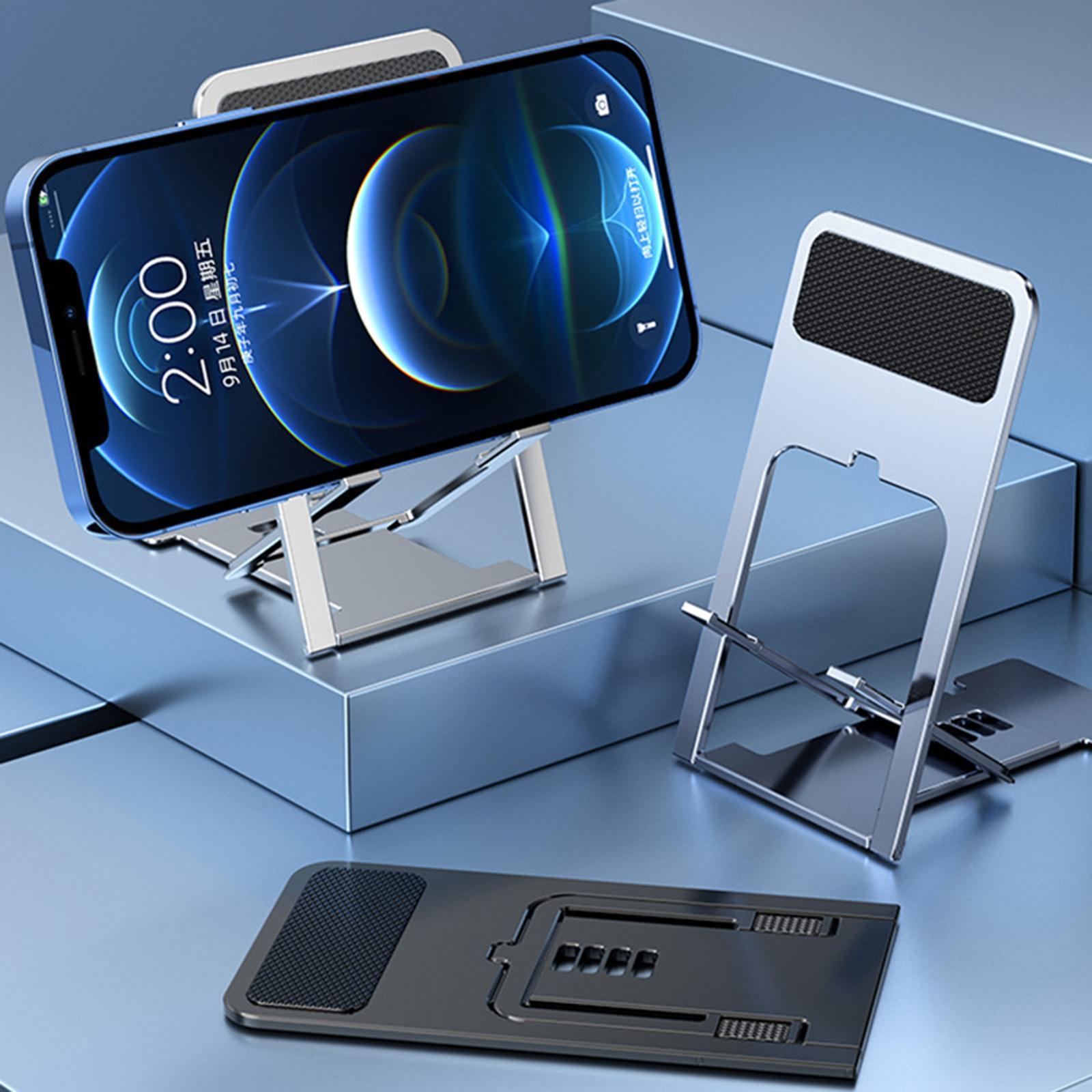 2PCS Foldable Phone Holder Stand Portable for Tablet Office Online Courses