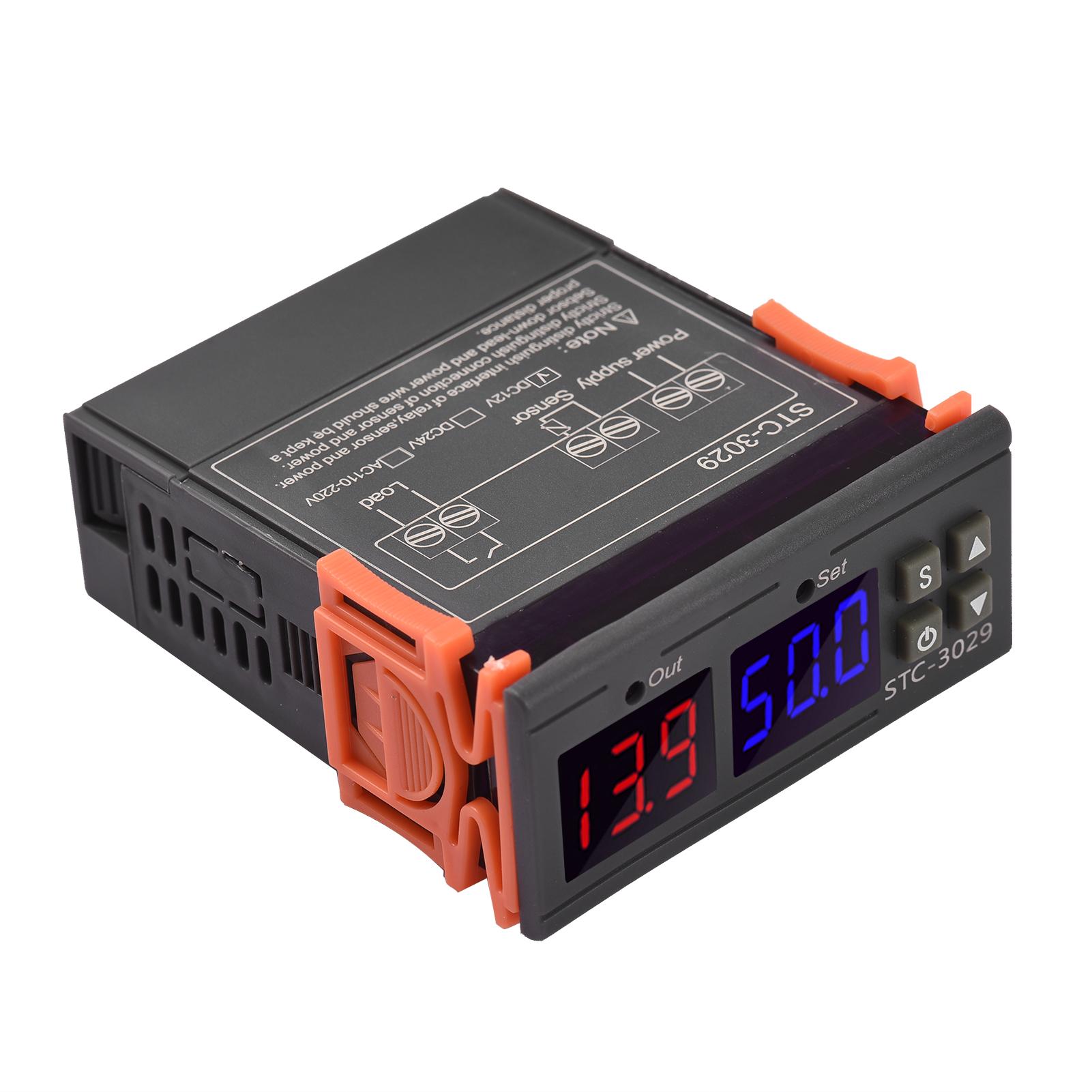 AC110V-220V 10A Mini LED Digital Soil Humidity Controller with Sensor 0%~100%RH Measuring Range with 1M Humidity Controller Sensor Probe