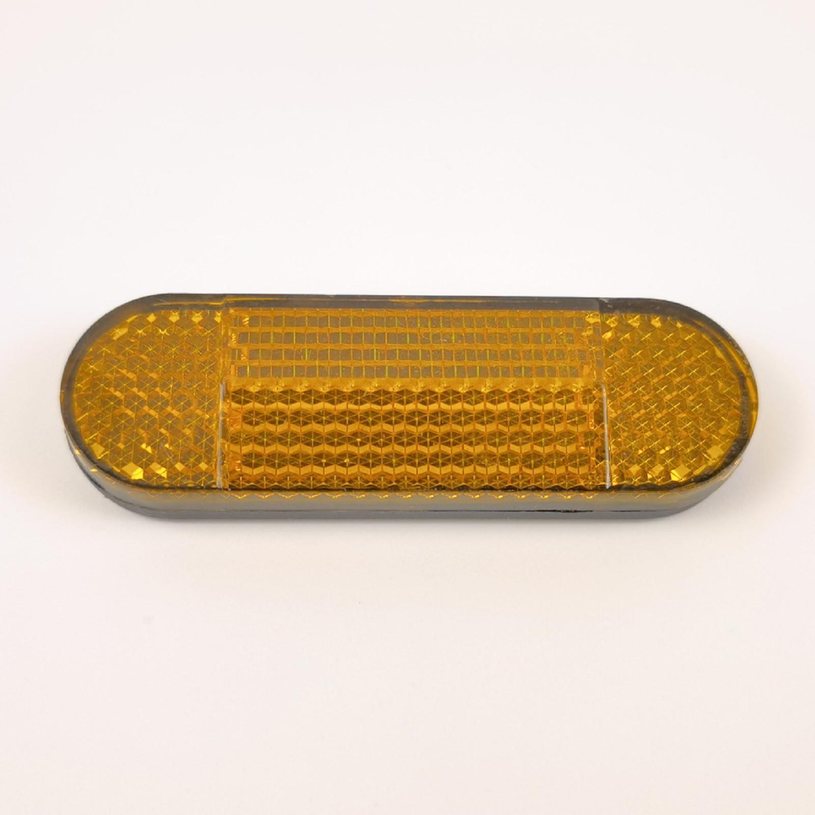 Amber Reflectors Bicycle Safety Reflector Reflective Sticker Universal Compatible with Scooter, Bike
