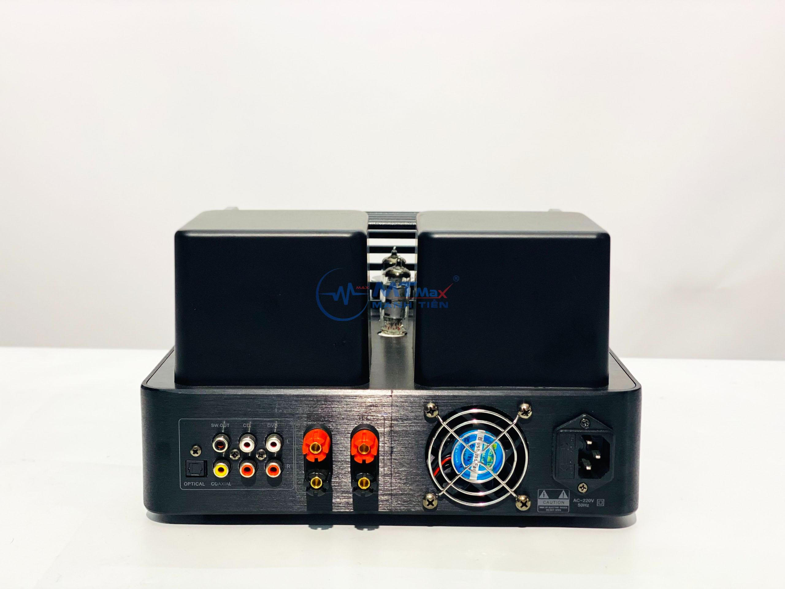 Amply Bóng Đèn AV680 Công Suất 300W Trang Bị 8 Bóng Đèn Cao Cấp Có Độ Méo Tiếng Thấp Tặng Full Dây kết Nối, Hàng Chính Hãng