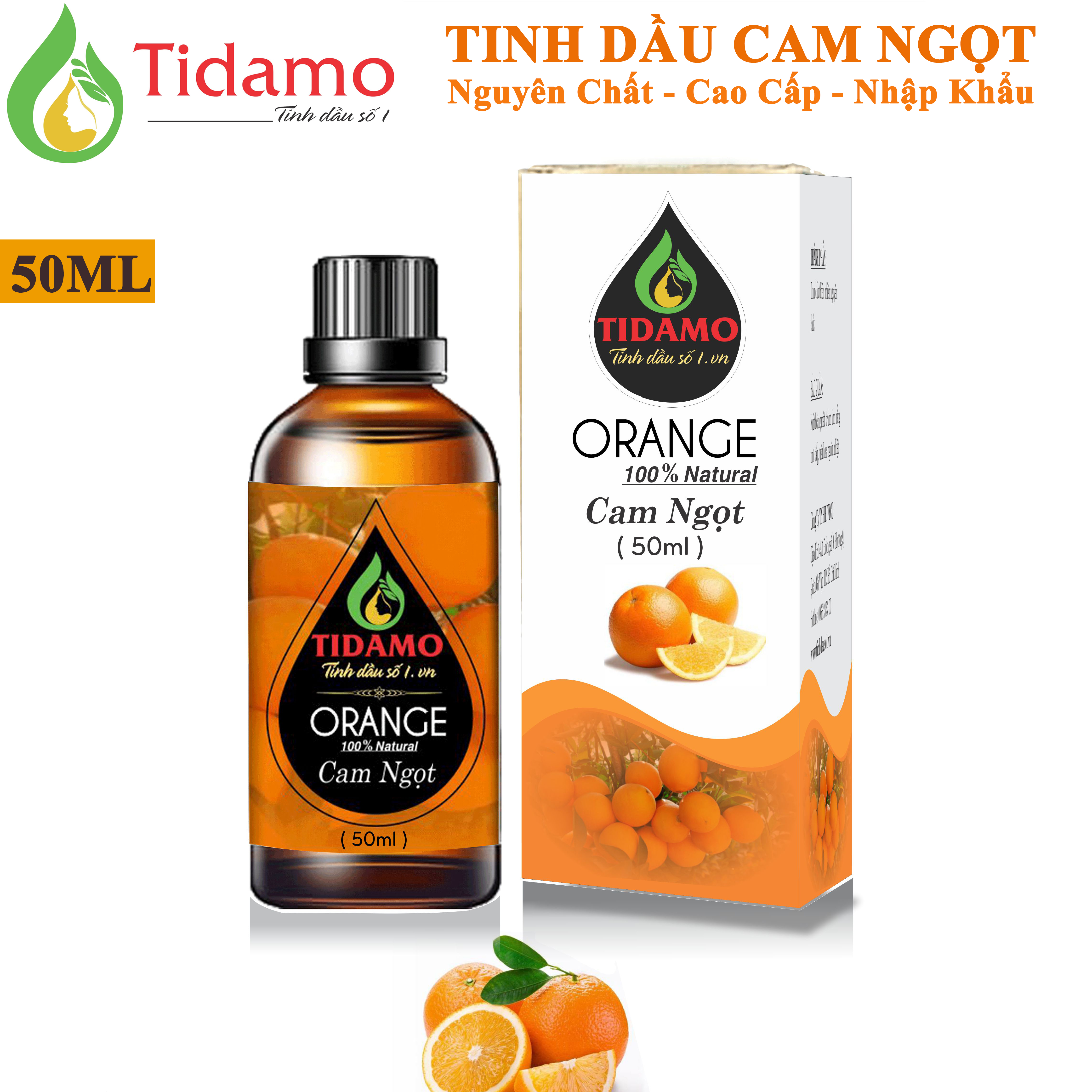 Tinh dầu Cam Ngọt Nguyên Chất 50ML (ORANGE) - Tinh dầu Cam Cao Cấp Giúp Thư Giãn Tinh Thần, Khử Mùi, Xua Đuổi Côn Trùng, Thích Hợp Dùng Với Đèn Xông Và Máy Khuếch Tán Tinh Dầu