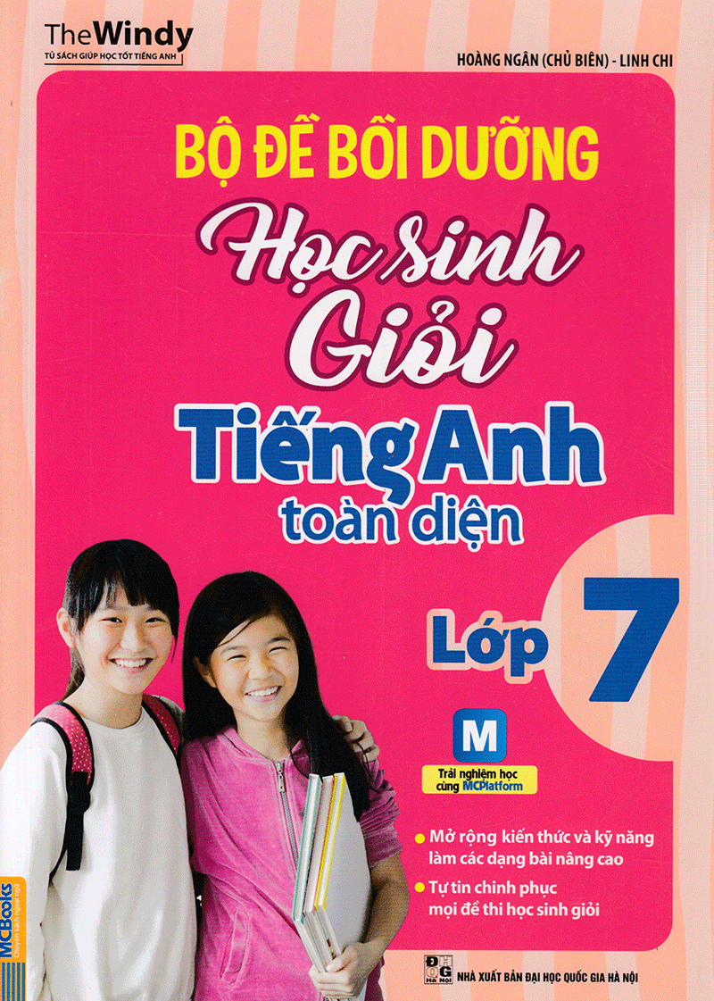 Bộ Sách Học Tốt Tiếng Anh Lớp 7 ( Tổng Hợp Ngữ Pháp và Bài Tập Tiếng Anh Lớp 7 + Bộ Đề Bồi Dưỡng Học Sinh Giỏi Tiếng Anh Toàn Diện Lớp 7 ) tặng kèm bookmark