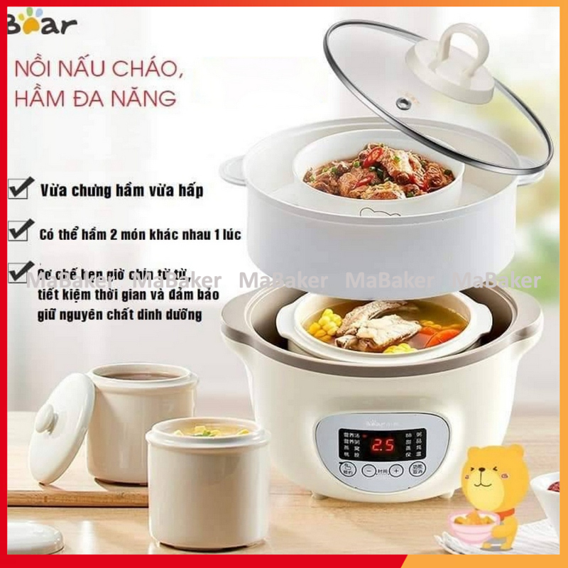 Nồi nấu chậm, ninh hầm đa năng 1.6L