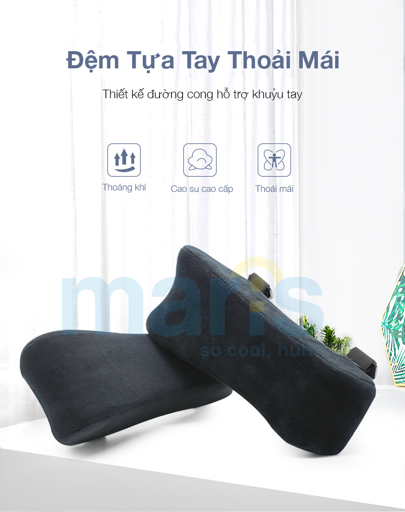 Đệm Kê Tay Ghế Văn Phòng Maris-301, thiết kế công thái học ôm trọn cánh tay