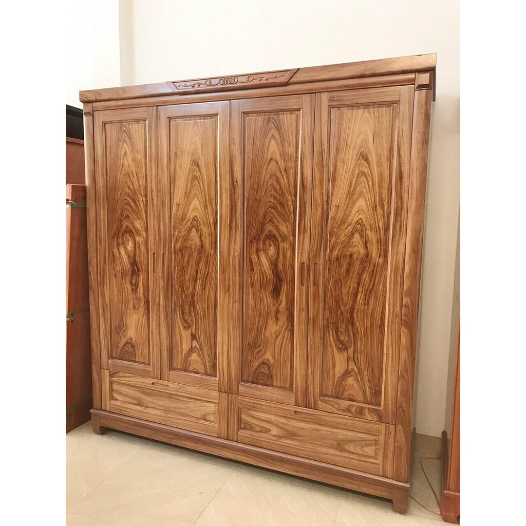 Tủ Quần áo 4 cánh Hương Xám