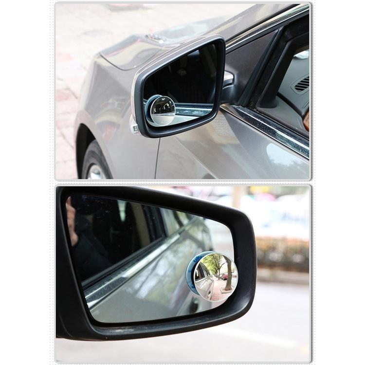 Combo 2 Gương Cầu Lồi Xoay 360 Không Viền ,Gương Cầu Lồi Xe Hơi Xóa Điểm Mù