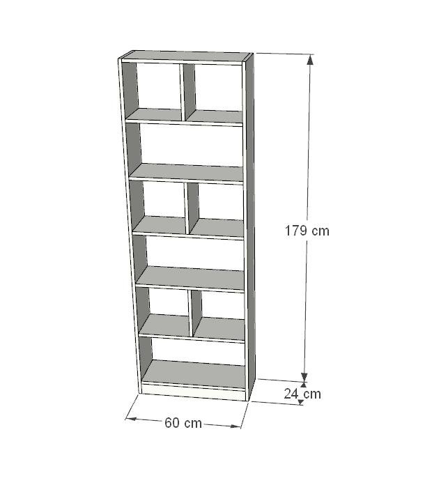 Kệ sách để sàn - Kệ trang trí Chống ẩm Cao cấp Gowood (60 x 24 x 179cm)