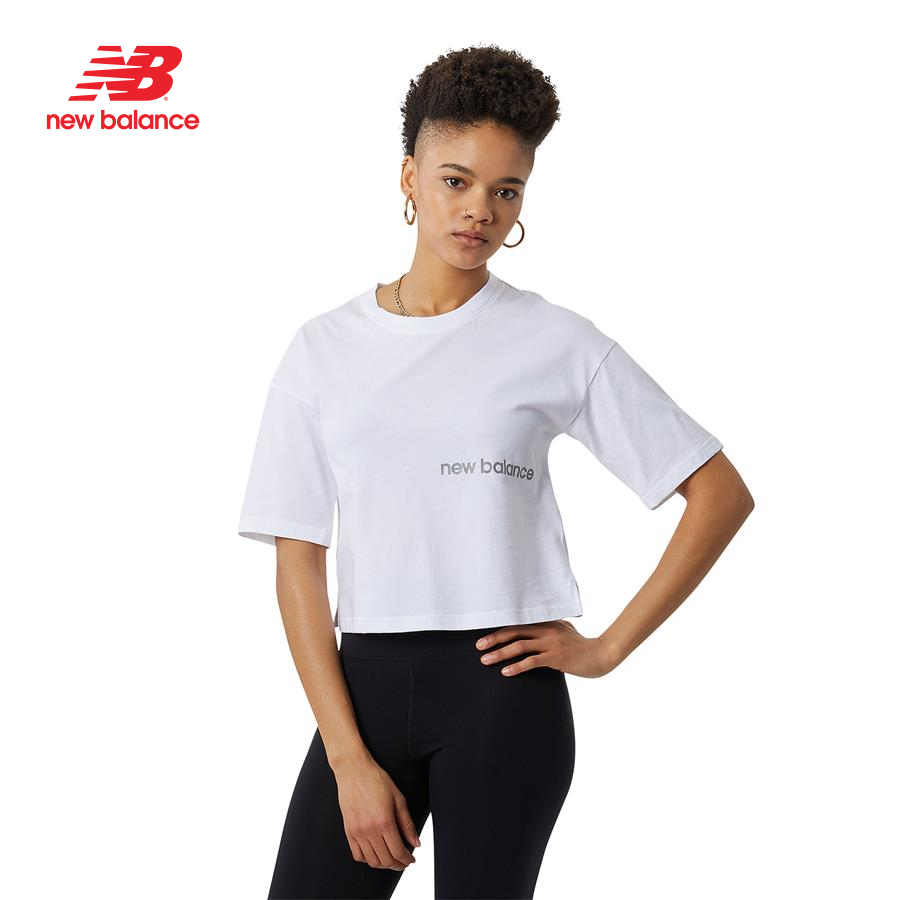 Áo thun thời trang nữ New Balance LIFESTYLE T-SHIRT W WHITE - AWT23513WT (form châu á)
