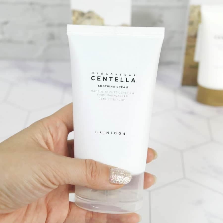 Kem Dưỡng Làm Dịu, Phục Hồi Da Chiết Xuất Rau Má Skin1004 Madagascar Centella Soothing Cream 75ml + Tặng kèm 1 băng đô tai mèo
