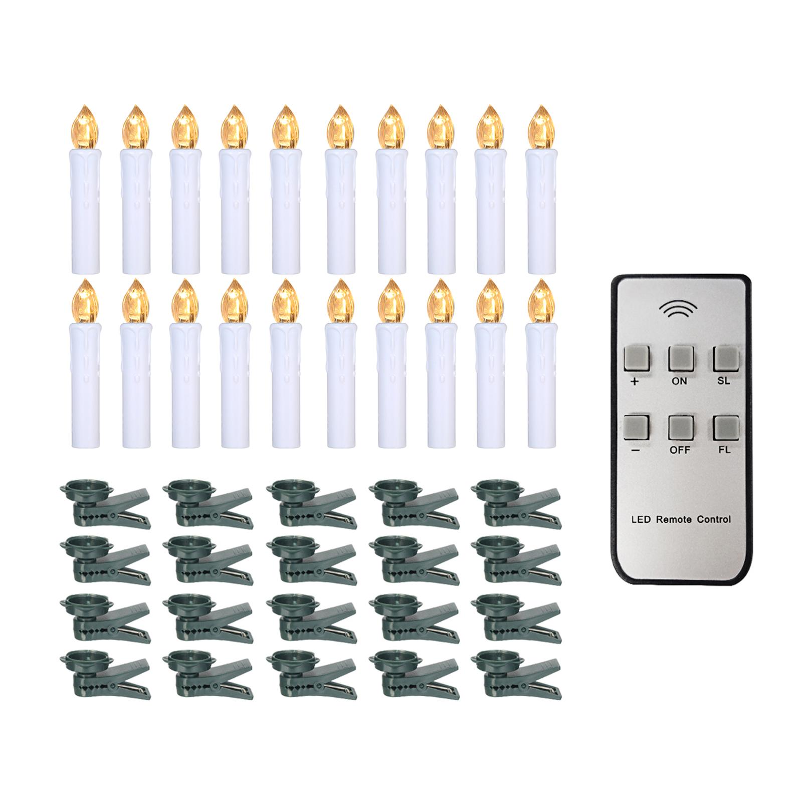 30 đèn led hình cây nến điều khiển từ xa trang trí tiệc