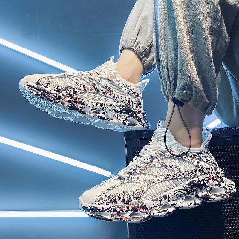 Giày Thể Thao Phối Lưới Thoáng Khí Phong Cách Mới Mùa Hè 2022 Hợp Thời Trang Cho Nam