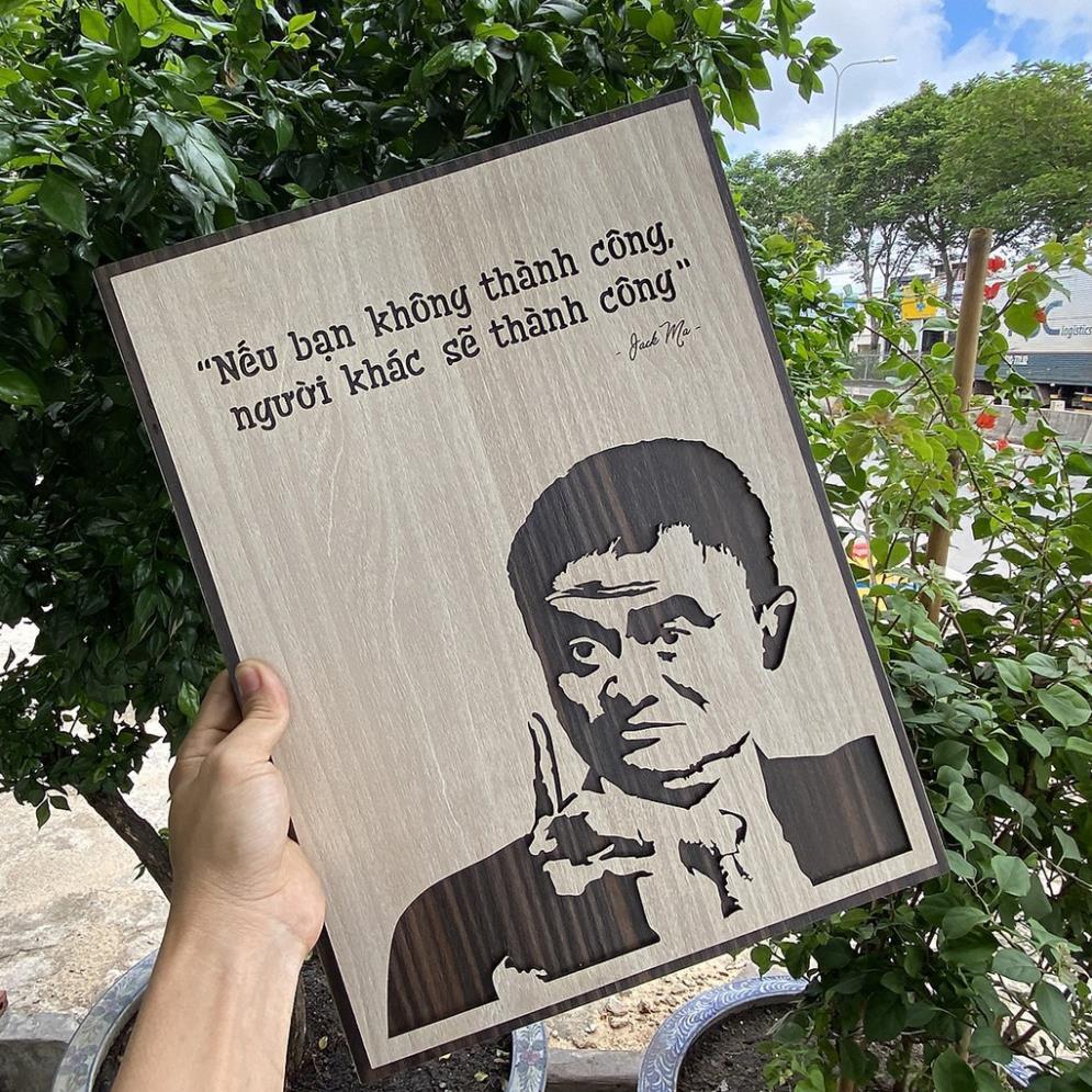 Tranh treo tường tạo động lực câu nói hay của Jack Ma TBIG042 &quot;nếu bạn không thành công, người khác sẽ thành cô