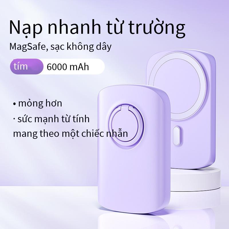 Giao hàng nhanh máy Letang mini hút nam châm sạc không dây kho báu sạc nhanh thích hợp cho nguồn di động Apple 14promax có giá đỡ