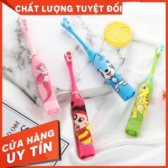 SIÊU SALE Bàn Chải Máy Cho Bé - Bàn Chải Điện Bàn Chải Đánh Răng Tự Động Cho Bé Chạy Pin SIÊU SALE