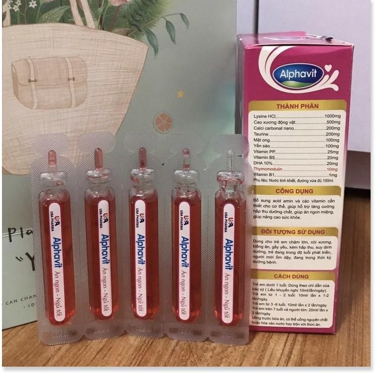 Alphavit bé ăn ngon ngủ tốt bé thông minh ,tăng cường miễn dịch cho bé hộp 20 ống, sản phẩm có nguồn gốc xuất xứ rõ ràn
