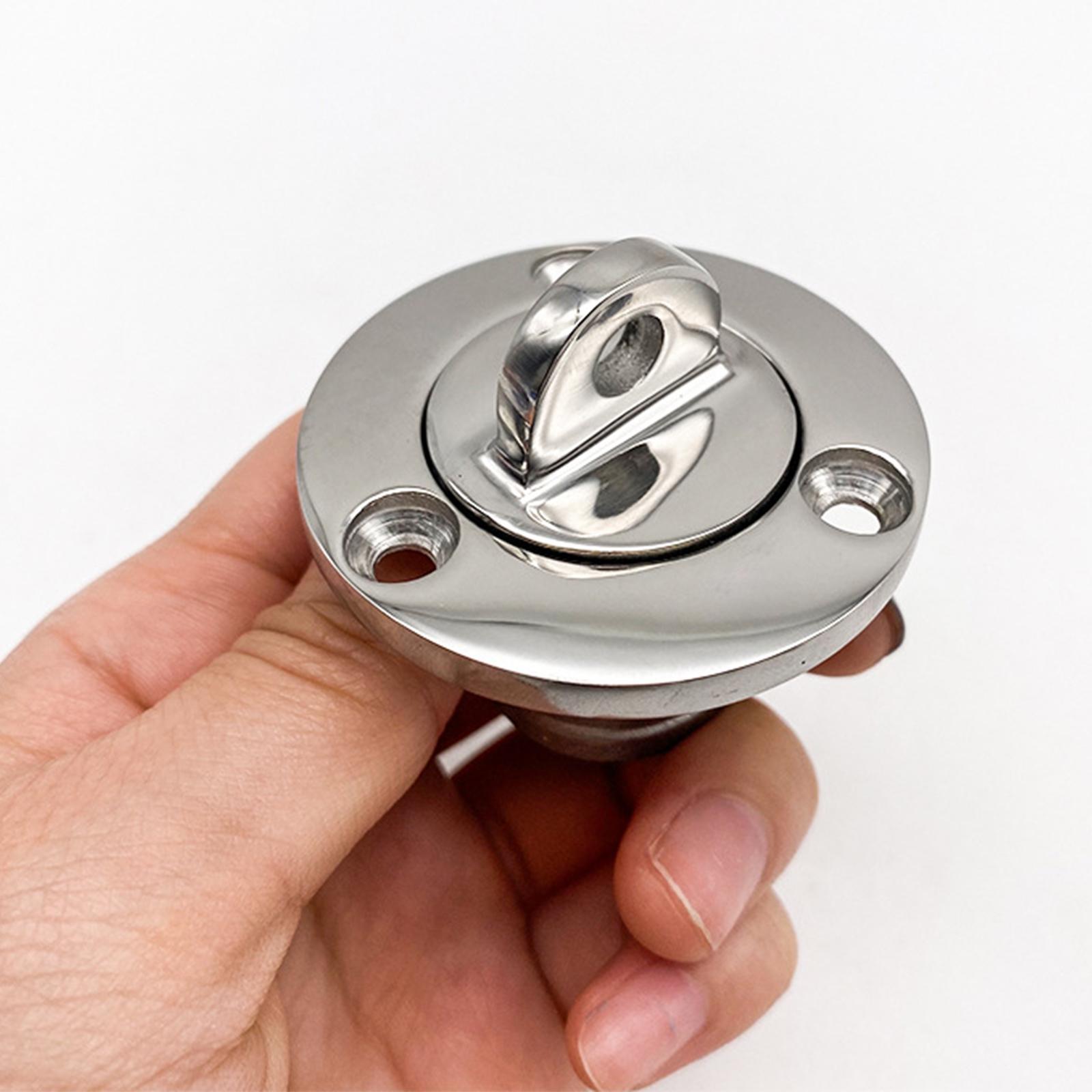 Boat Drain Plug with Screws Round Universal Threaded Boat Transom Drain Plug