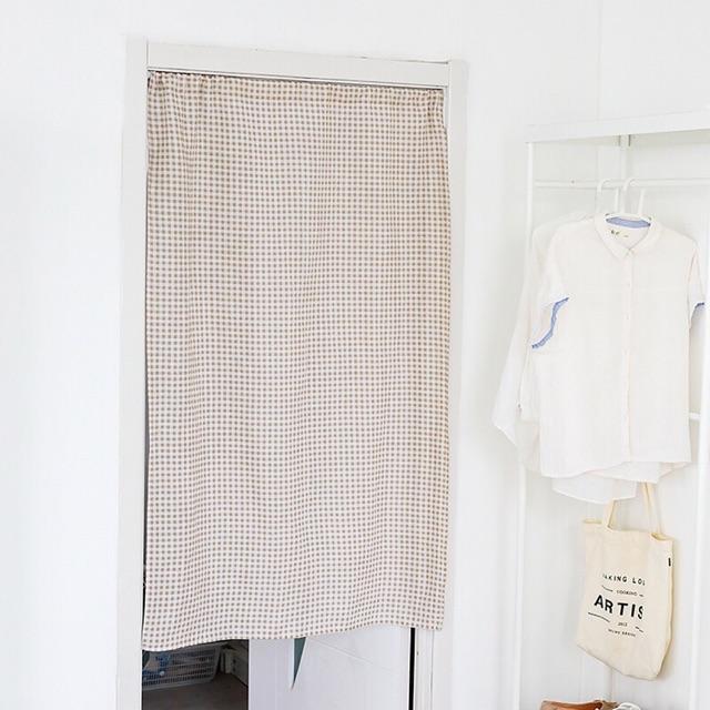Rèm cửa caro be ,phong cách vintage chống nắng cao cấp, màn vải treo tường trang trí decor phòng ngủ