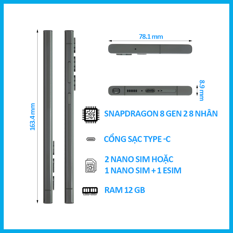 Điện thoại Samsung Galaxy S23 Ultra 5G - Hàng chính hãng