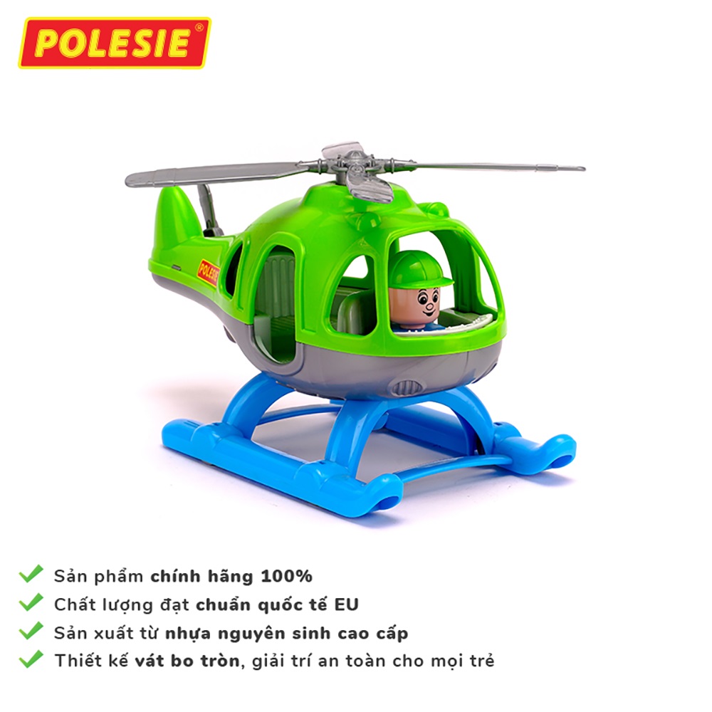 Máy Bay Trực Thăng Đồ Chơi Bumblebee, Đồ Chơi Giáo Dục, An Toàn, Phát Triển Tư Duy, Sáng Tạo Cho Bé - Polesie Toys 67654 (Giao màu ngẫu nhiên)