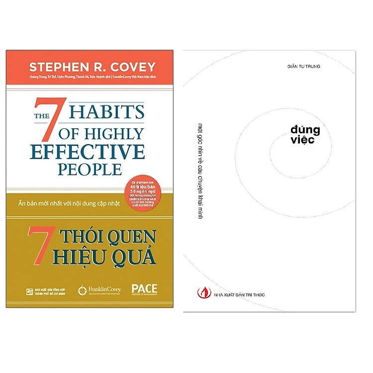Combo 2 cuốn: 7 Thói Quen Hiệu Quả + Đúng Việc
