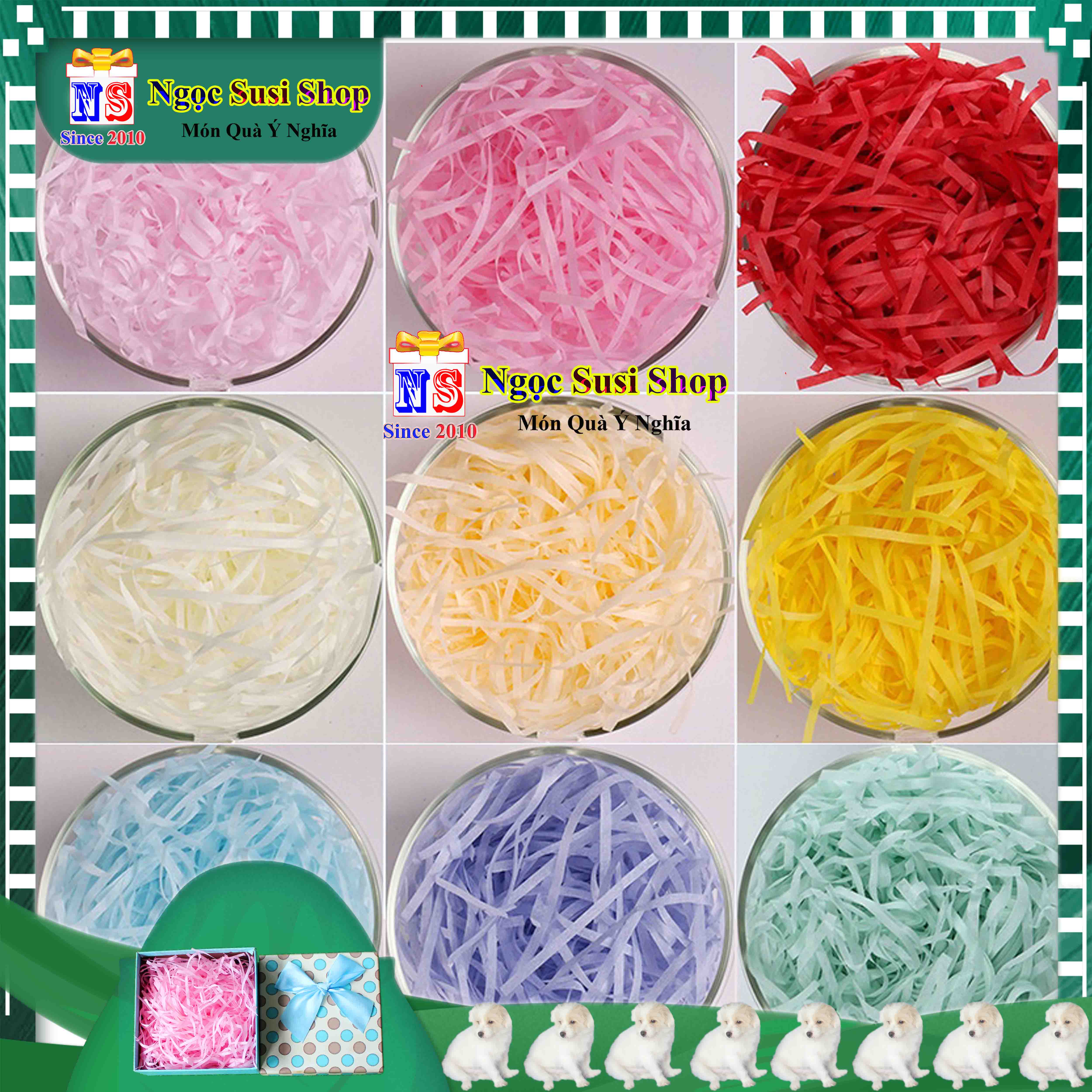 GIẤY VỤN GIẤY RƠM TRANG TRÍ HỘP QUÀ SIÊU ĐẸP - NGẪU NHIÊN MÀU
