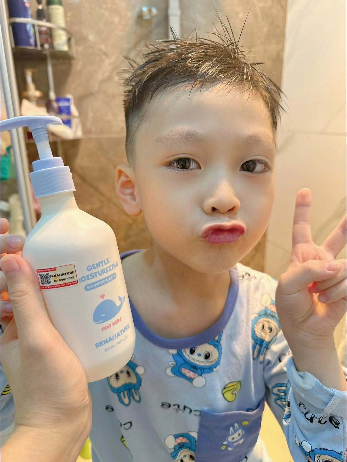 Sữa tắm gội trẻ em SENANATURE GENTLE MOISTURIZING SHAMPOO &amp; BATH 300ml