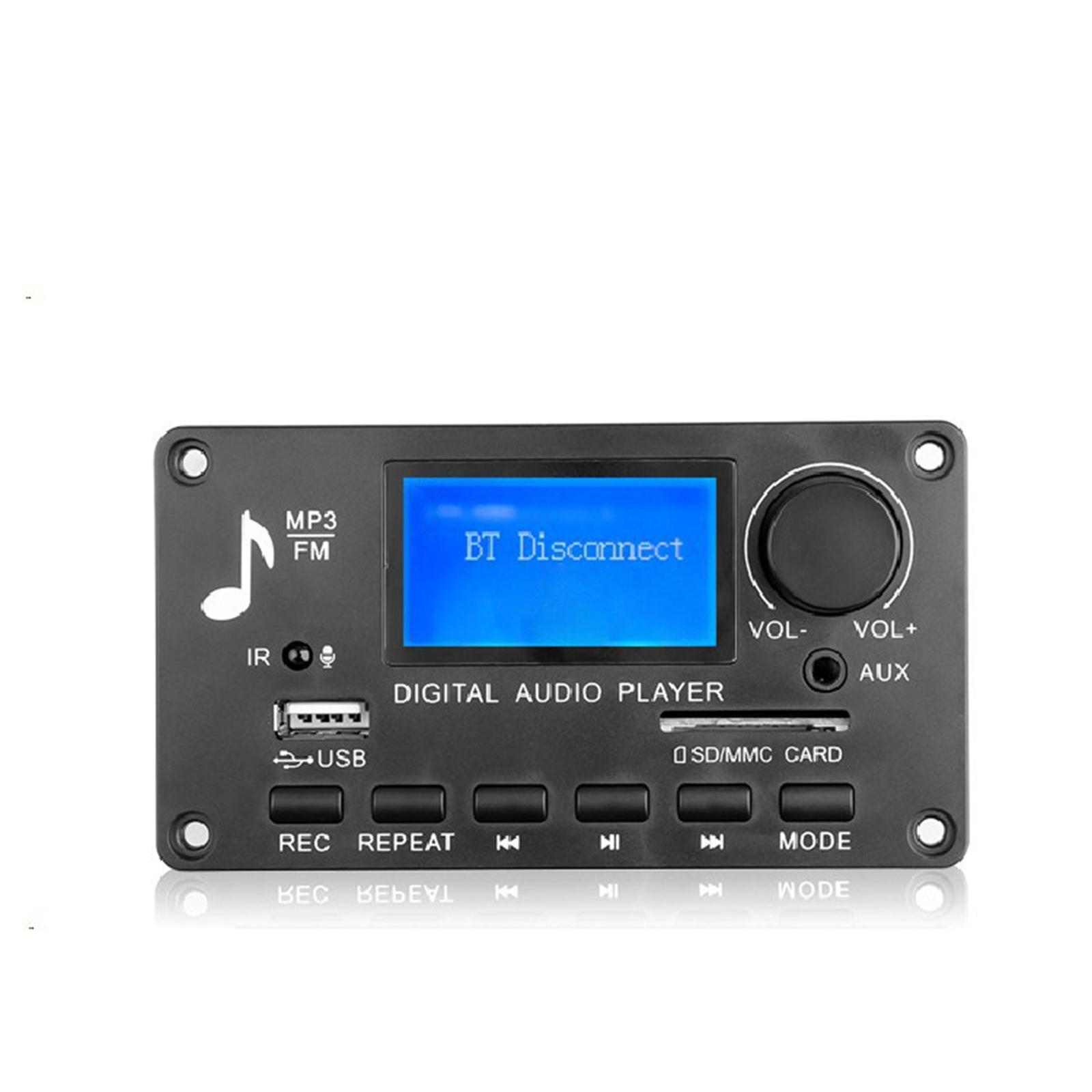 Audio Module USB TF USB FM Car Radio 12V Display Bluetooth MP3 Board