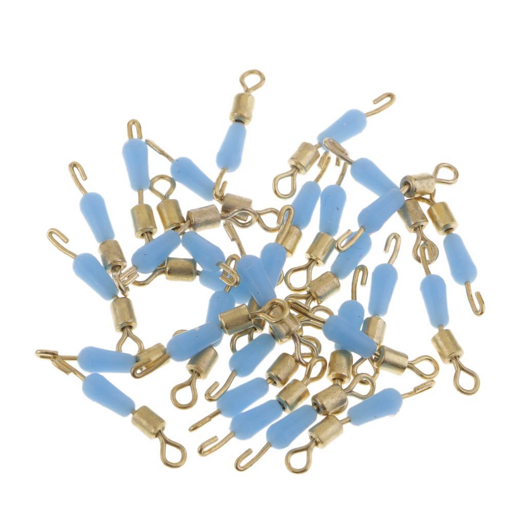 30pcs Quick Change Fishing Swivels Clips Pins  Line Connector 16mm