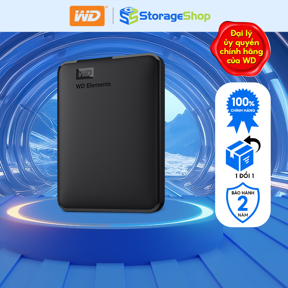 Ổ Cứng WD Elements Portable 2.5 Inch Hàng Chính Hãng