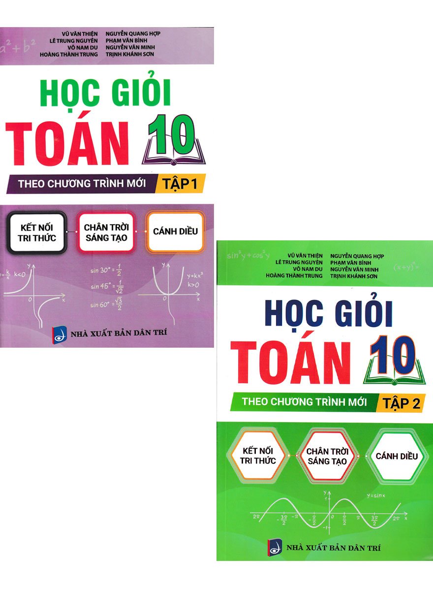 Combo Học Giỏi Toán 10 - Tập 1 + 2 _KV
