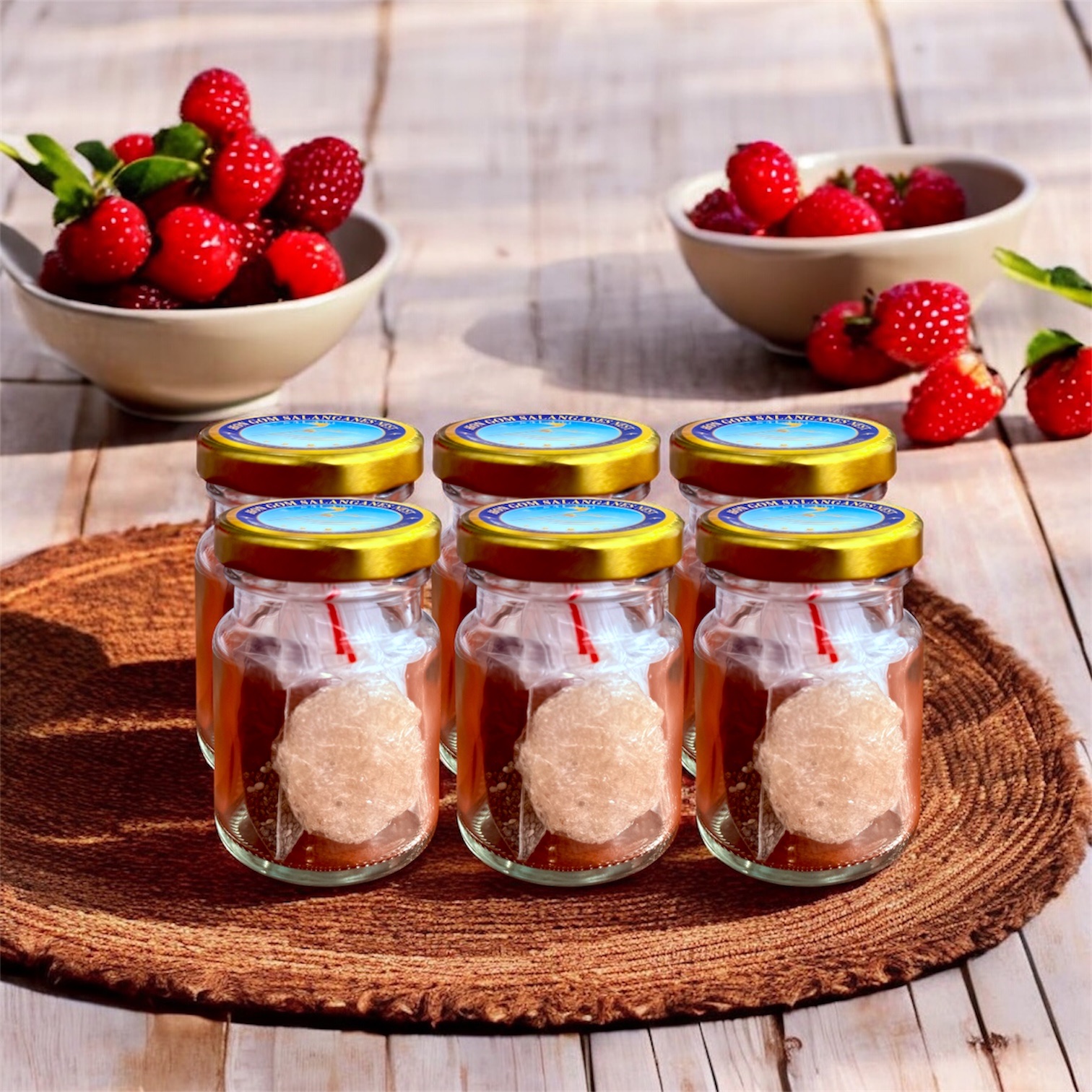 Yến Hũ Tự Chưng Nguyên Chất (Tặng nguyên liệu) Set 6,12 hũ - Yến Sào Hòn Gốm Khánh Hoà - HGK NEST
