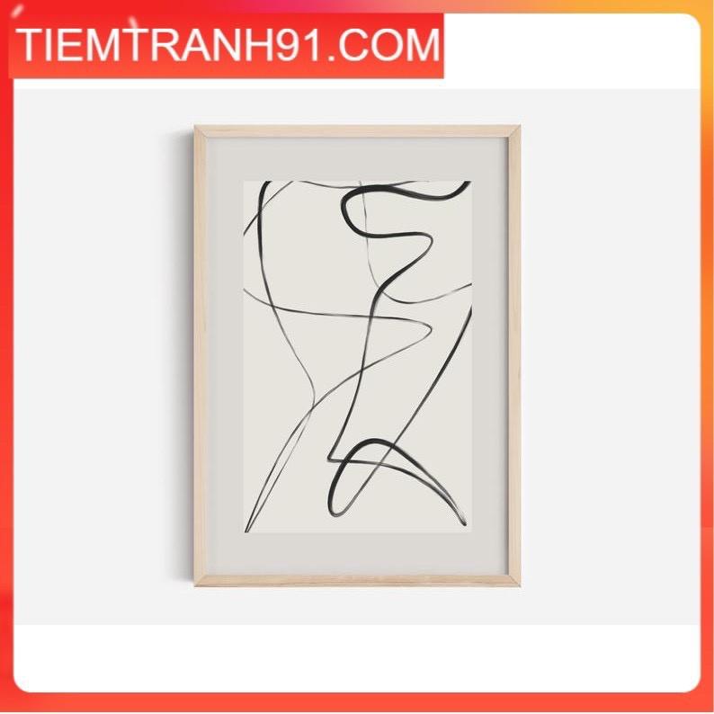 Tranh canvas in theo yêu cầu, tranh KHUNG GỖ SỒI tự nhiên