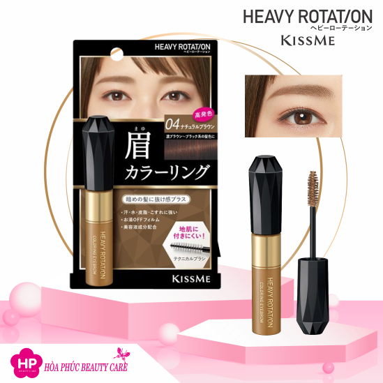 Mascara Chải Đổi Màu Lông Mày Chống Lem Trôi Kissme Heavy Rotation Coloring Eyebrow (8g)