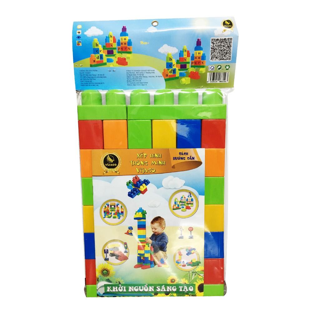 Xếp hình thông minh Vijago 40 chi tiết