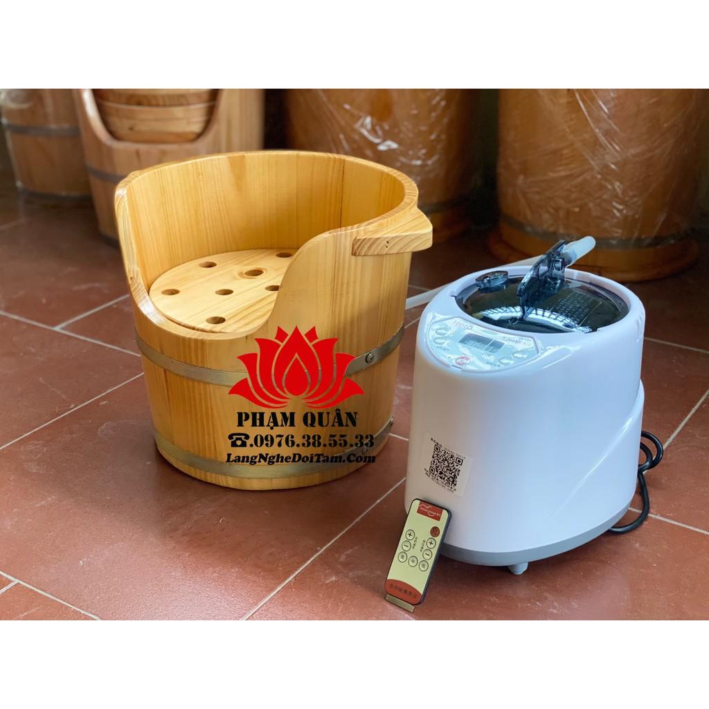 Thùng gỗ xông đầu,gội đầu dưỡng sinh