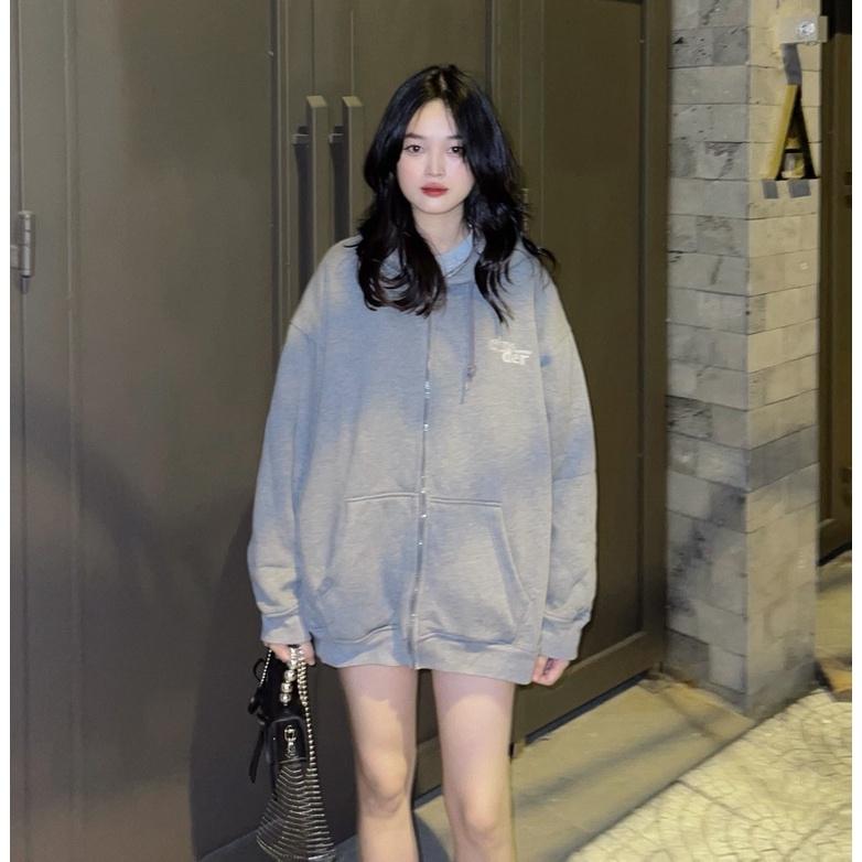 Áo Khoác Hoodie Zip Cinder Promax Kéo Khóa, Áo Hoodie Zip Nam Nữ Form Rộng Thêu Cao Cấp, Local Brand