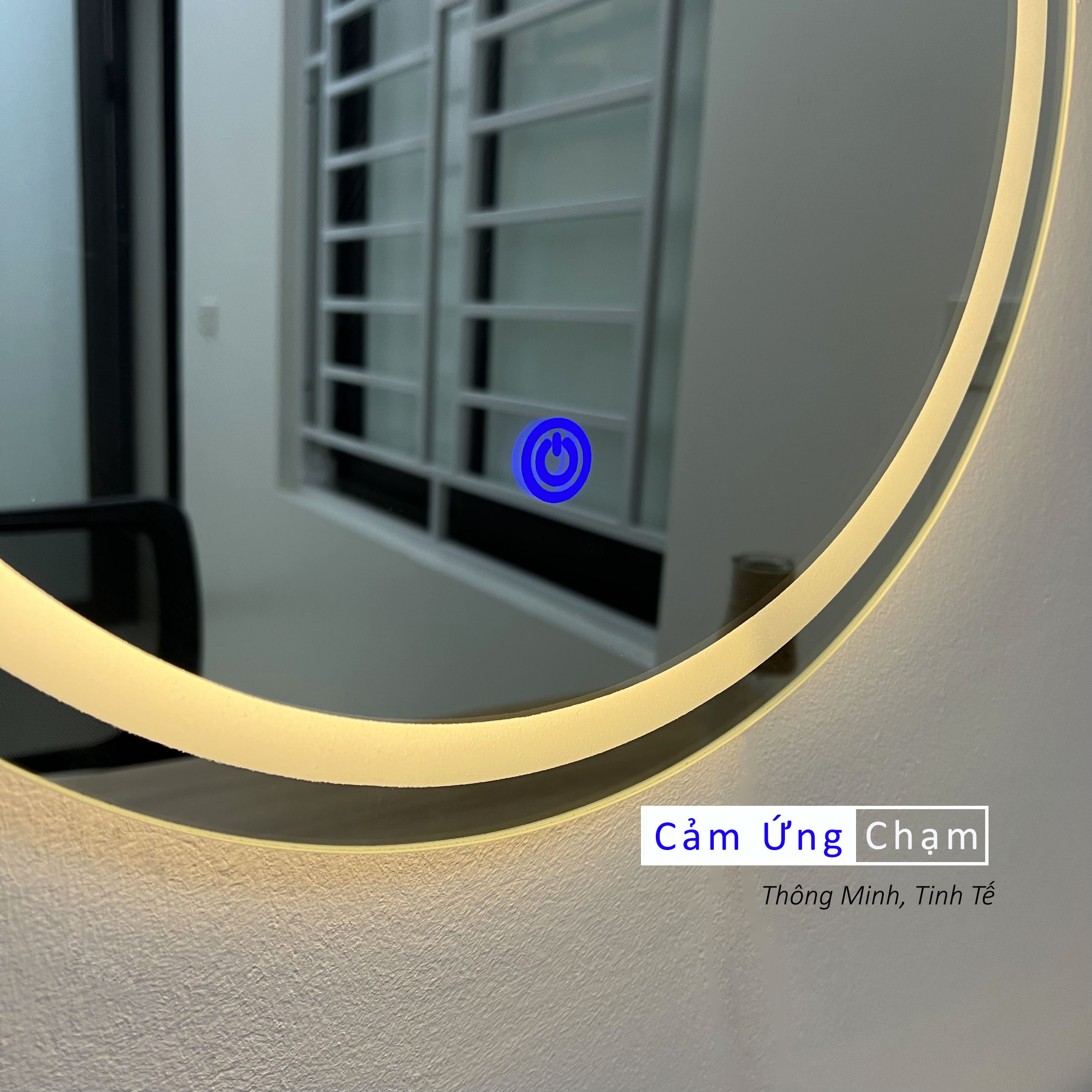 Gương Led Cảm Ứng Bàn Trang Điểm, Treo Tường Nhà Vệ Sinh DLQ MIRRIOR Phong Cách Hiện Đại, Tinh Tế