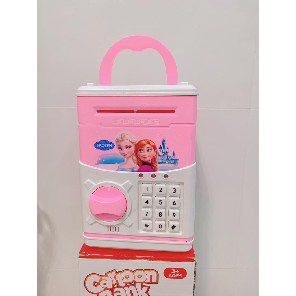 Két Sắt Điện Tử mini, Thông Minh Quà Tặng Dành Cho Bé + Tặng Kèm 3 Pin Con Ó