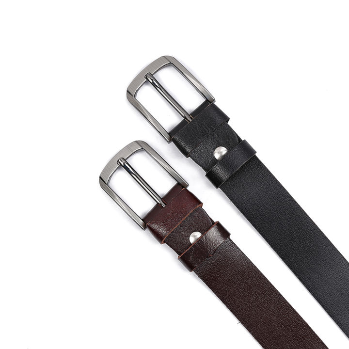 Thắt Lưng Nam Da Bò Cao Cấp TL02 Dây Nịt Nam Màu Đen Phong Cách Hàn Quốc Khóa Tự Động Nhiều Mặt