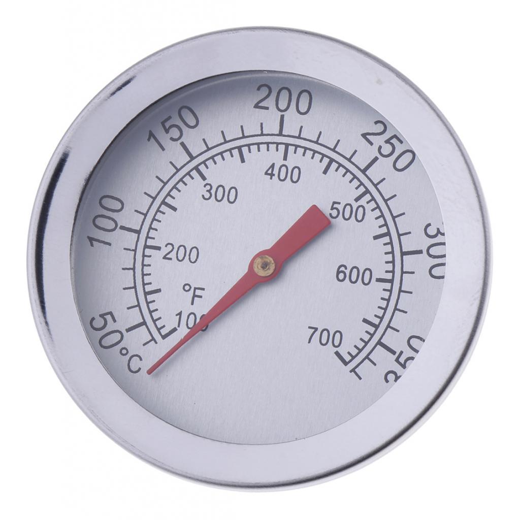 10 Pcs BBQ Grill Thermometer Stainless Steel 100-700°F Temperature Gauge