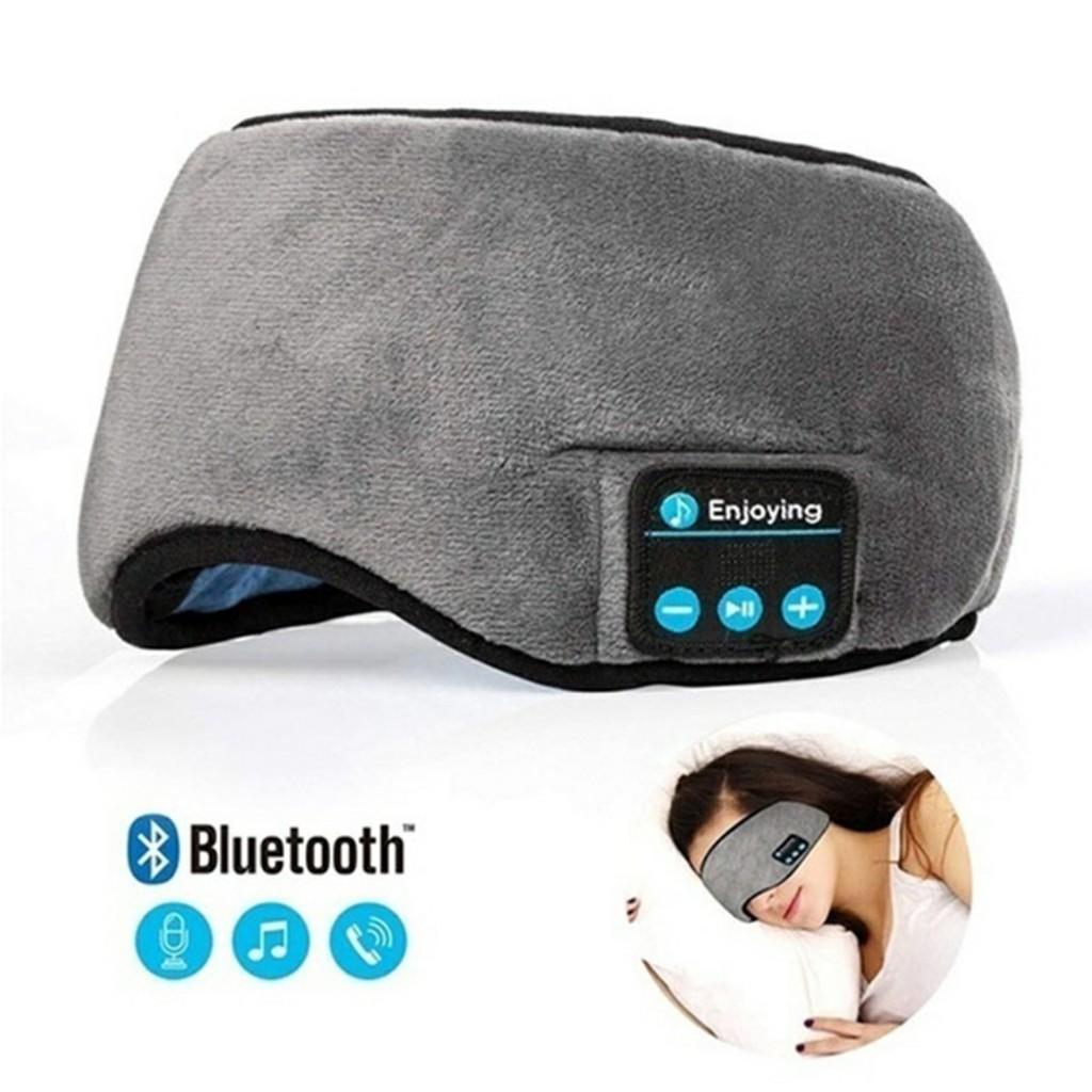 Tai nghe Bluetooth , Mặt Nạ Bịt Mắt Kết Nối Bluetooth 5.0 Thông Minh nghe nhạc Tiện Dụng Khi ngủ hoặc Tập Thể Thao