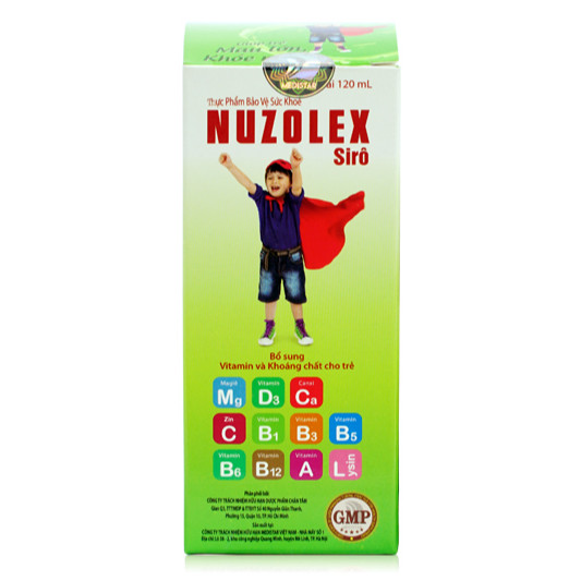 Thực phẩm bảo vệ sức khoẻ Nuzolex dạng siro 120ml