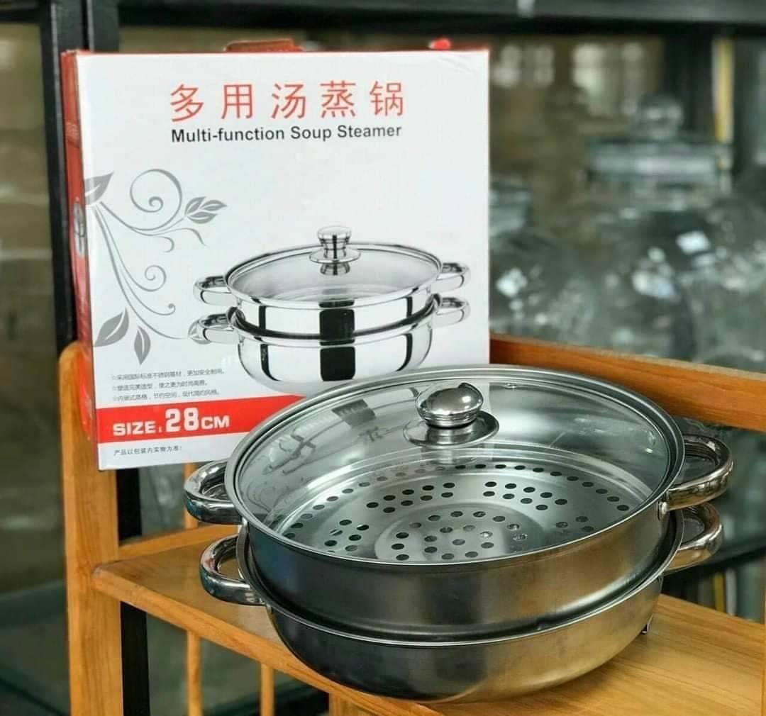 Nồi hấp inox 2 tầng 28cm